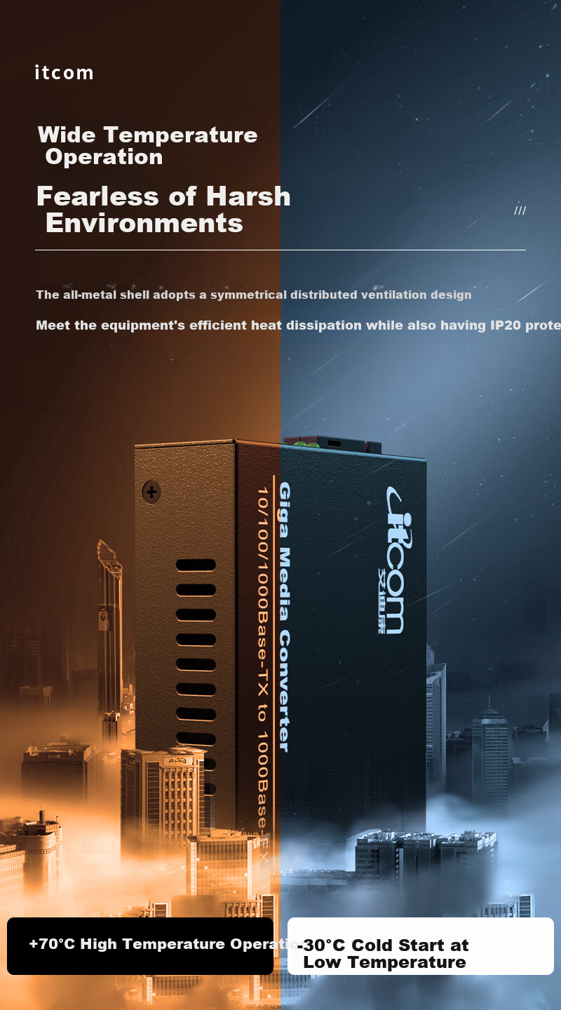 Itcom Fiber Optic Transceiver, Gigabit Single-Mode Single-Fiber 1 Optical 4 Electrical + 1 Optical 1 Electrical Optical-Electrical Converter, 0-3 Kilometers SC Interface 1 Pair, IT168-GE 4
