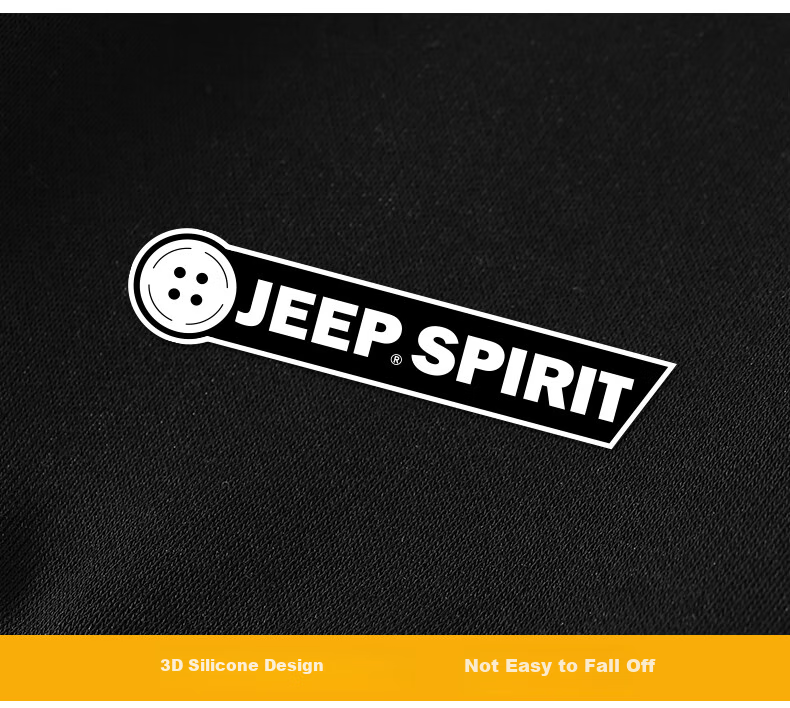 JEEP SPIRIT Men's Long Sleeve Polo Shirt Autumn Lapel Sweatshirt Loose Comfortable Sports Casual Top Black 2XL 14