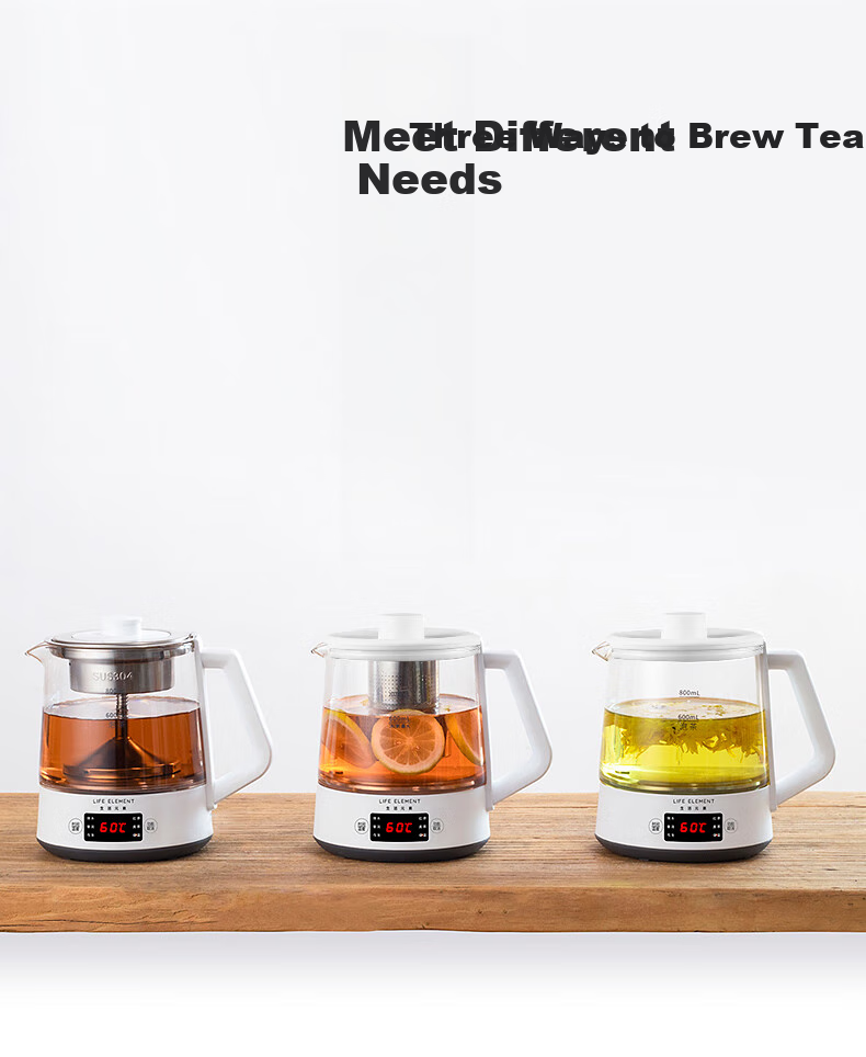 LIFE ELEMENT Health Pot Mini Tea Maker Electric Kettle for Brewing Tea, Decoction, Medicinal Herbs, Water Boiling, Smart Health Cup 0.6L I13-H02 12