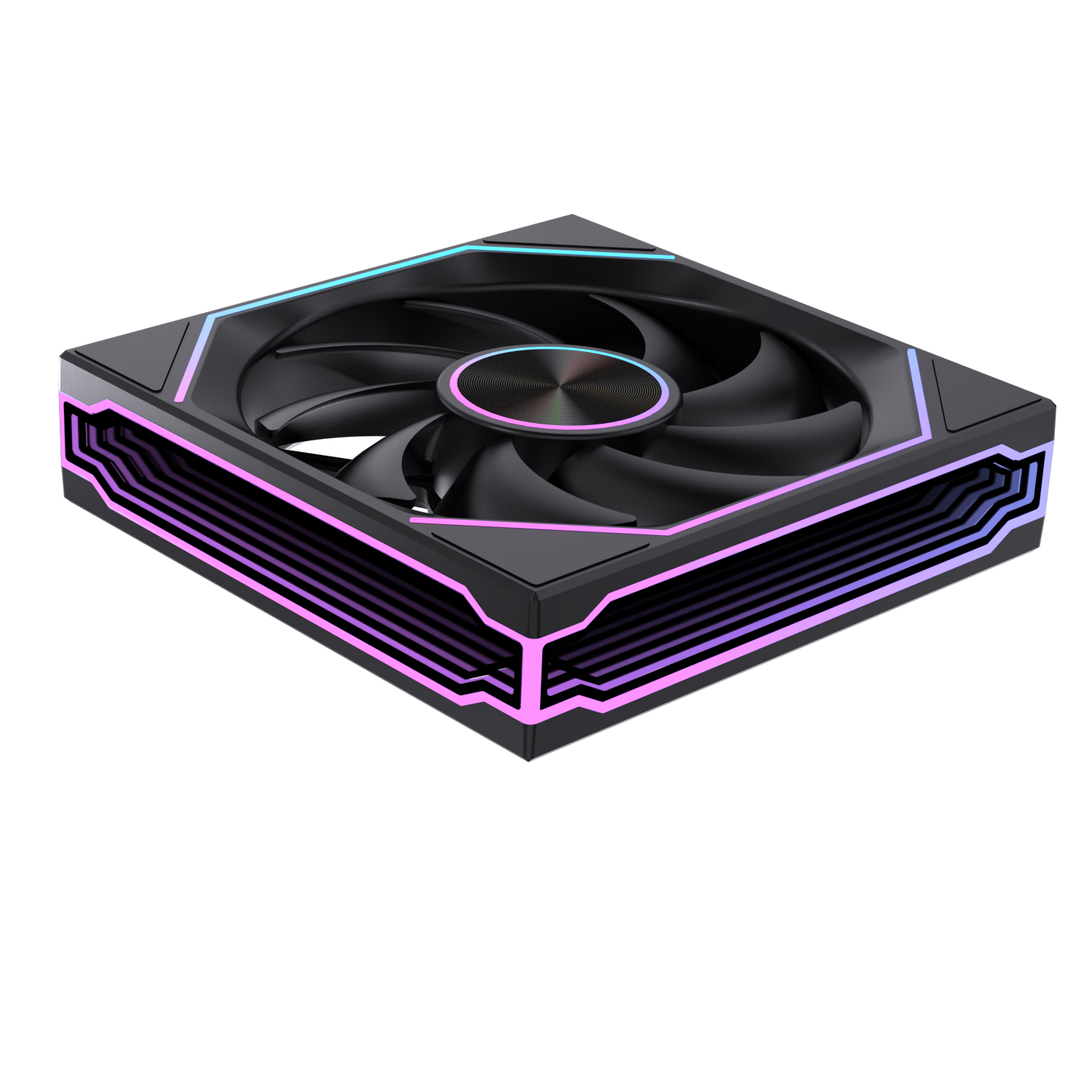 Raleigh CoolLink PRO120 Integrated Block Fan Water Cooling Black 12cm Case Fan True Blade ARGB Sync PWM Temperature Control Silent Desktop Computer Fan