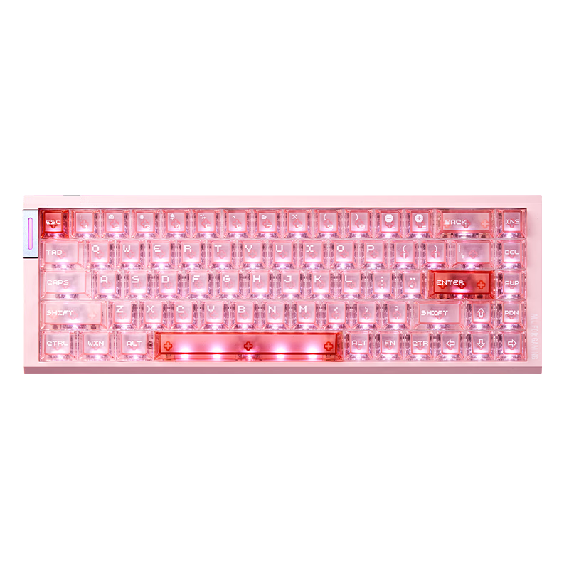 ATKRS6Air Magnetic Axis Keyboard RT Customizable Gaming Mechanical Keyboard Wired Hot-Swappable Office Valorant RS6Air Pink Qianyuan Switch