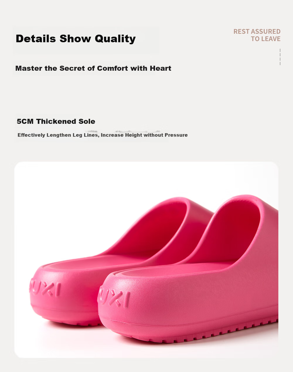 Puxi Women's Summer Slippers Thick Sole Comfortable Indoor Outdoor Anti-Slip Odor-Resistant Yellow Size 35-36 6