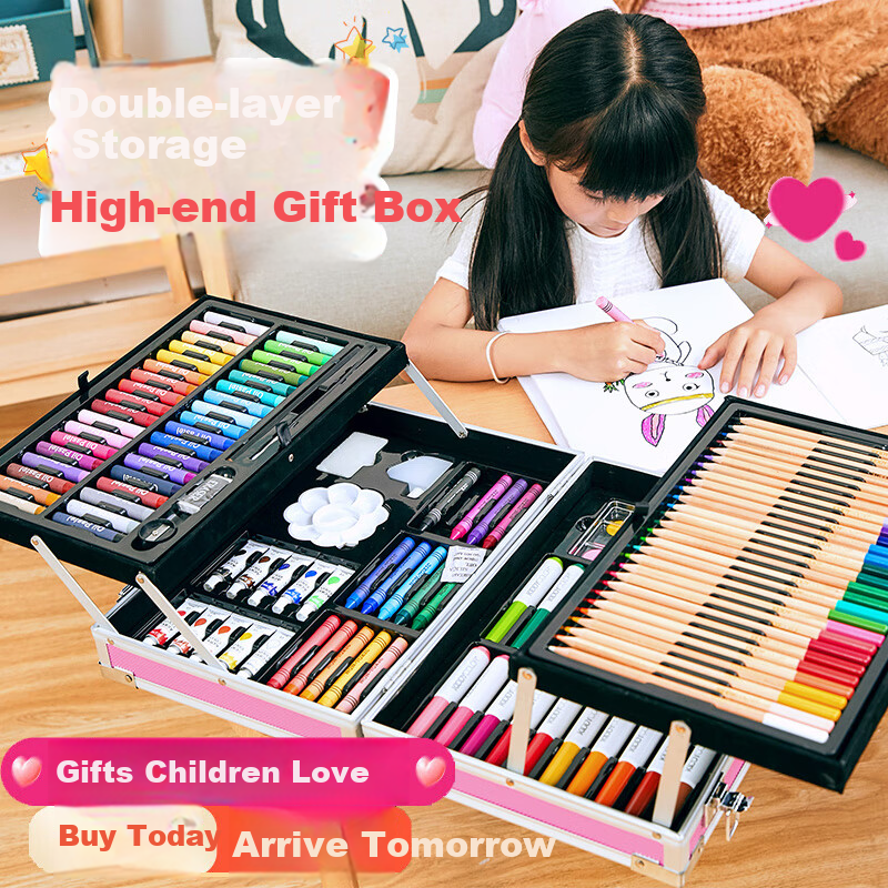 Guanchao Children's Toys, Birthday Gifts for Girls Aged 3-6, Educational And Fun Toys for Boys, Elementary School Students' Paint Set with Watercolor