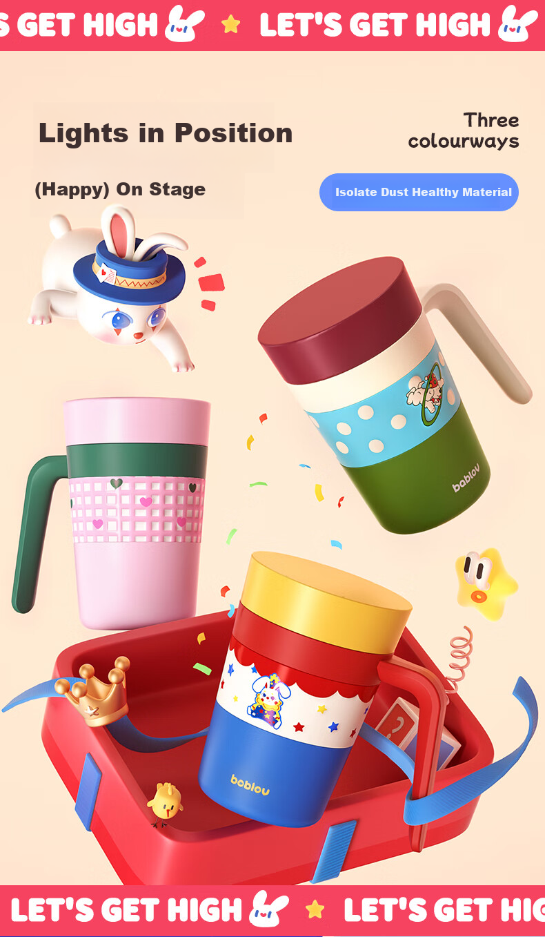 BABLOV Huaban Sen Insulated Coffee Cup Water Cup Women's High-Value Ceramic Coated Liner Mug Birthday Gift 3
