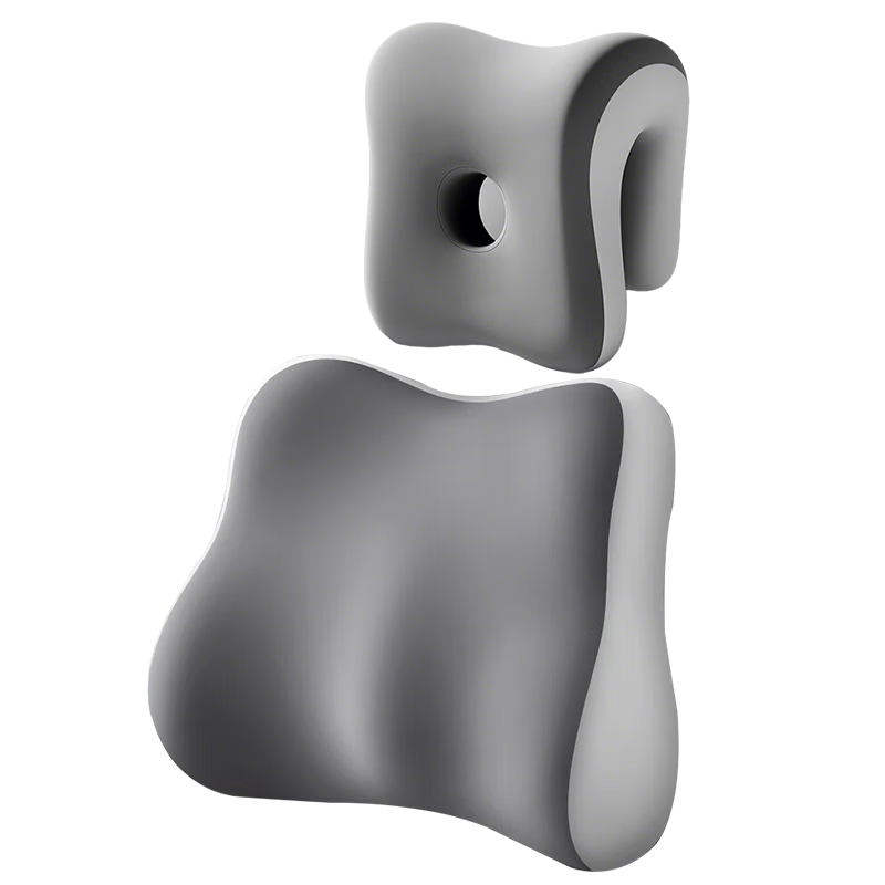 Yalu Office Lumbar Support Cushion Backrest Waist Support Seat Headrest Neck Protection Set