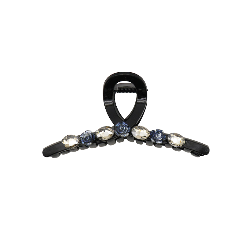 UPLUS Elegant Rhinestone Large Shark Clip Luxury Hair Claw for Updo and Flyaway Hair Accessories