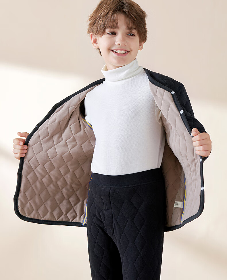 Me Feeling School Uniform Magic Children's Warm Innerwear Vest Boys Girls Large Kids Winter Thickened Three-Layer Quilted Cotton Jacket 5