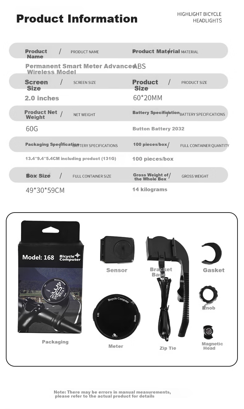 FOREVER Bicycle Cycling Computer, Suitable for Mountain Bikes And Road Bikes, Universal Smart Computer, Long Battery Life, Rain And Dust Resistant, Portable 3