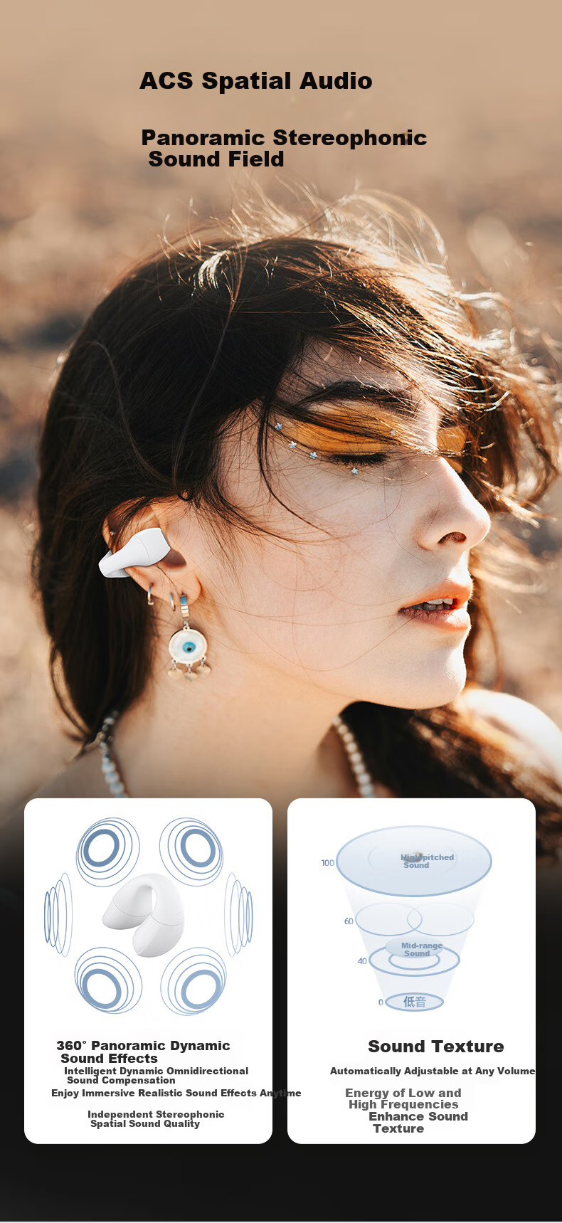 Dacom [Lowest Price Online, Double Compensation for Excessive Price] Wireless Bluetooth Earphones Clip-On Open-Concept Bone Conduction Non-In Sports Running Mini Call Noise Reduction for Men And Wome 7