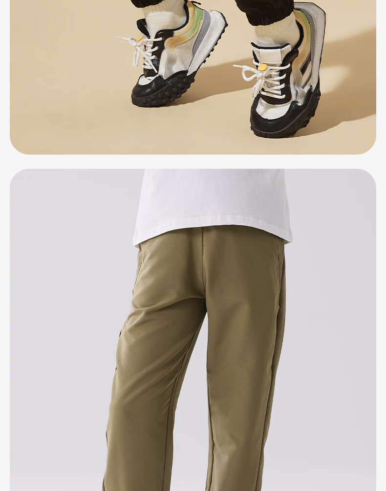 Baleno Boys' Pants Spring Autumn 2026 Kids Outdoor Sports Waterproof Cargo Pants Tactical Jogger Casual Trousers 3