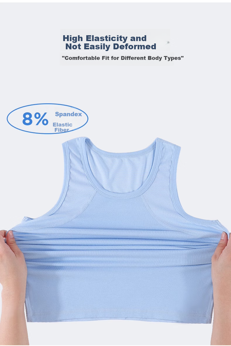 Hzasz Children's Vest, Modal Breathable Thin Sleeveless Sports Undershirt for Boys, HU123201, Snow White, Size 150 10