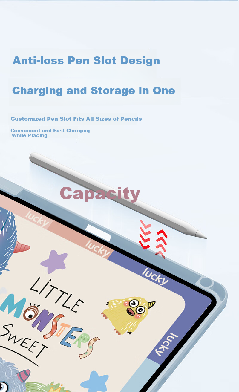 Shihan Rotatable Protective Case for Huawei MatePad SE Active Edition 11-Inch 2024 Tablet, Rotatable And Vertical Support, Full Protection, Shockproof, Anti-Bend, Cartoon Cute Design with Pen Holder 7