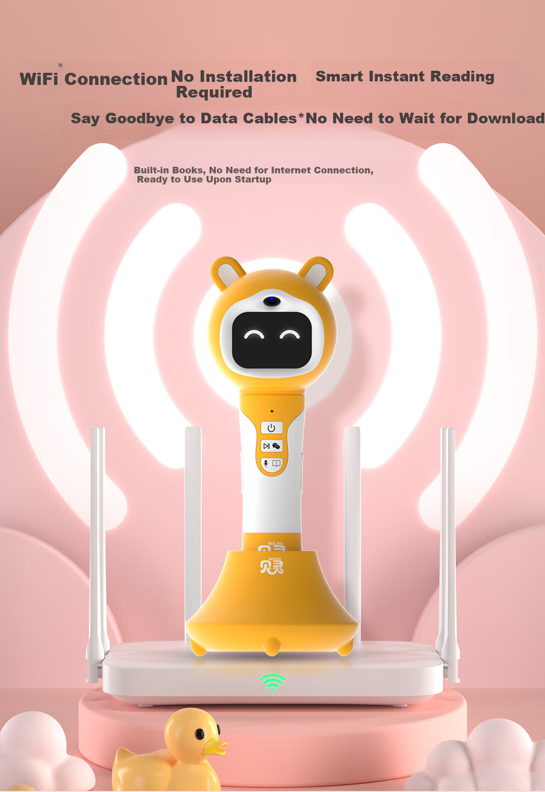 Bei Lin Open-Ended Reading Pen, Early Childhood Cognitive Development Toy for Ages 0-3, RAZ Universal Toy, Birthday Gift for Boys And Girls 12