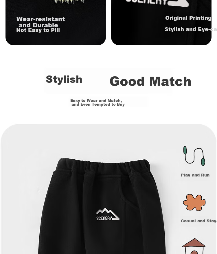 Badibadi Spring And Autumn Infant And Toddler Sweatpants, Joggers, Outdoor Sports Casual Trousers, Gray, Dinosaur Letter, Size 120 4