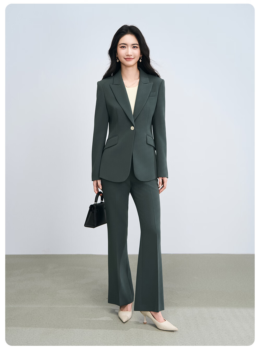Miss Bird Women's Suit Set High-End Formal Small Size Professional Outfit National Exam Commuting Interview Blazer 10