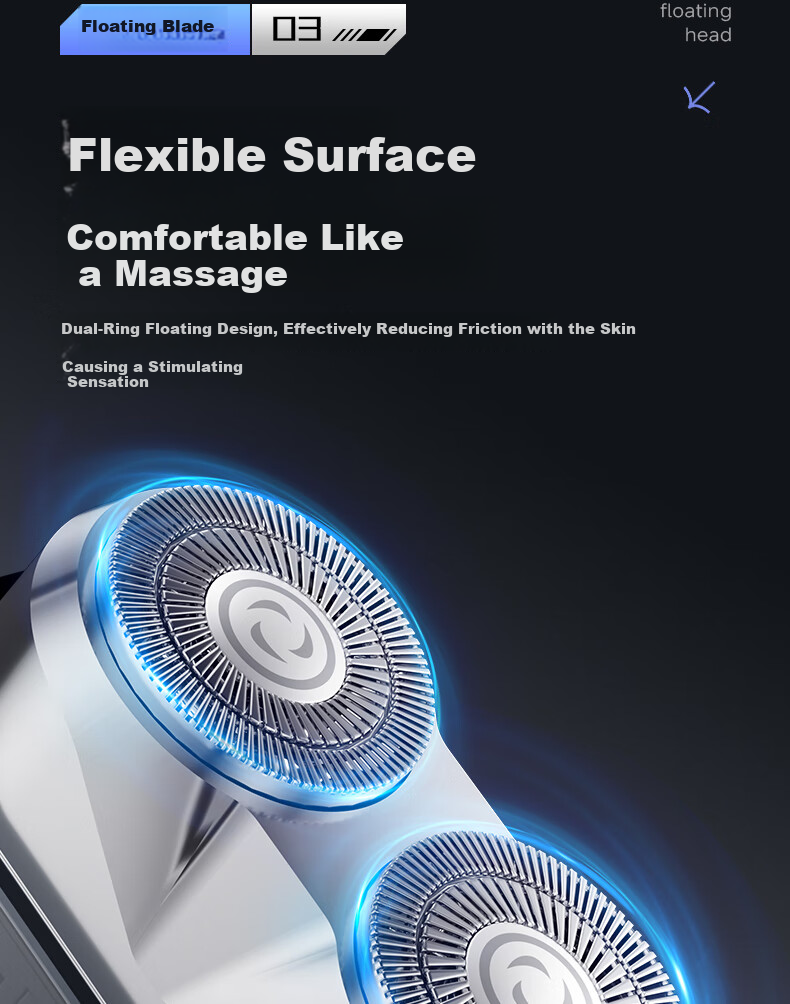 AUX Electric Shaver for Men, Black Warrior 2026 Latest Model, Youth-Specific Portable Dual-Engine Mecha-Style Razor, Mini Gift 8