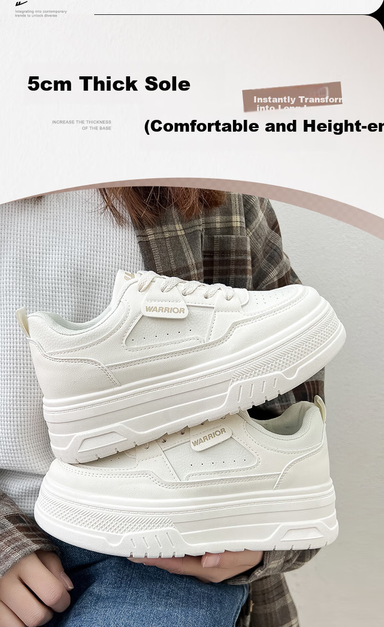 Huili Official Women's Casual Shoes, Summer New Style Sneakers, Trendy Breathable Sports Shoes for Women, Beige, Size 36 (230mm) 3