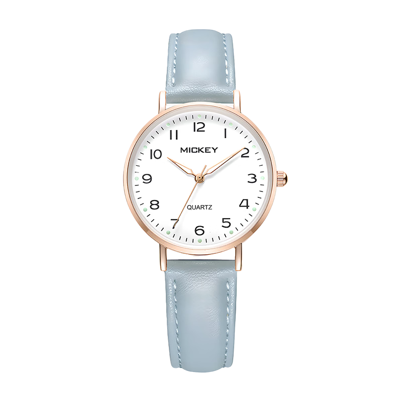 Disney Women's Watch Junior High High School Ladies Niche Light Luxury Quartz New High-Value Silent Student Electronic Watch