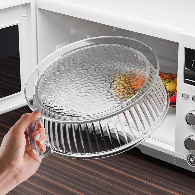 JiaDu Microwave Splash-Proof Cover High-Temperature Resistant Plastic Bowl Lid Household Oil-Proof Microwave Heating Cover Special Heat Dish Cover