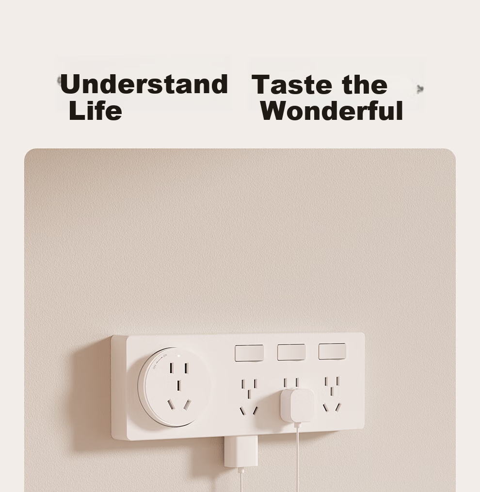 AUX KZ-GQY011 Multi-Outlet Adapter with Independent Switches, Dual USB And Type-C Ports, No Wiring Required, Gray Color, Safe Split Control, 3C Certified, Left Expansio 11