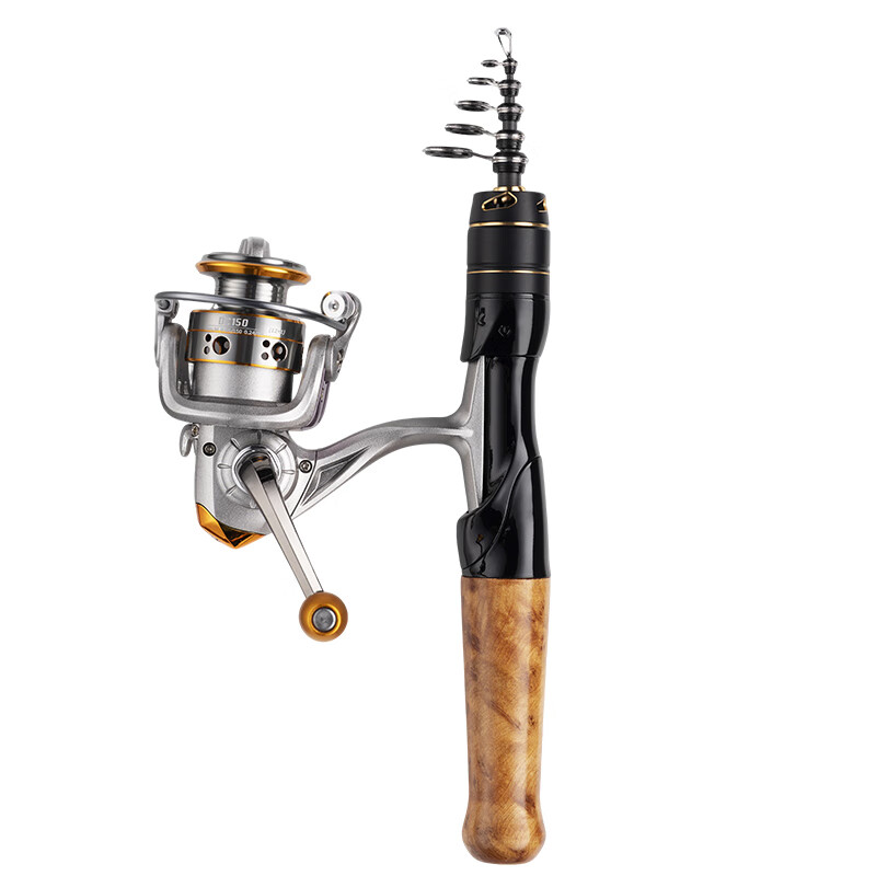 Wei Lianmeng 1.68m UL Action Micro Fox King Telescopic Lure Rod Spinning Reel Combo Short Section Portable Lure Fishing Rod