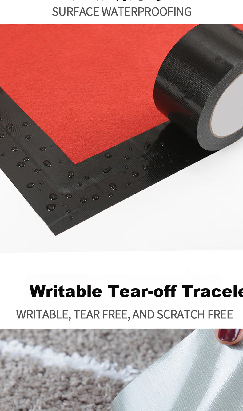 Elifo Colored Cloth-Based Tape, Strong Carpet Tape, Floor Red Carpet, Colorful Adhesive Tape, Heavy-Duty Tape, Floor Sealing Tape, Stage Curtain, Advertising Cloth Tape, Removable Adhesive, Waterproof And Wear-Resistant 5