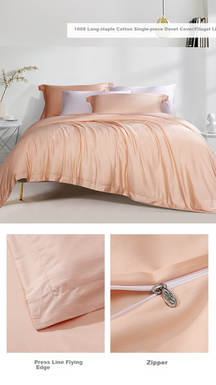 FUANNA Duvet Cover, Single Piece, Pure Cotton, 60-Count Long-Staple Cotton, Sateen Fabric, Antibacterial, All-Cotton, for Single Student Dormitory Bed, 1.2 Meters Wide 14