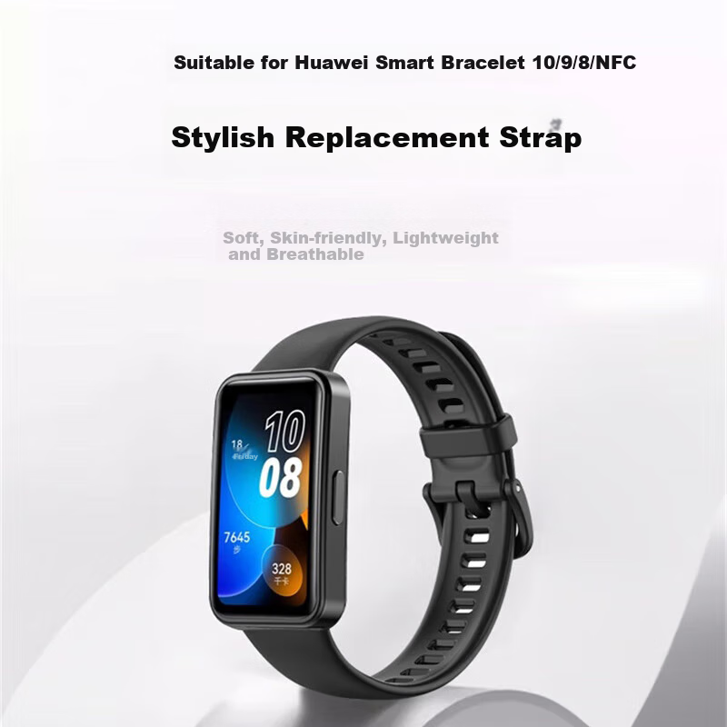 Ремешок Stiger для Huawei Band 10/9/8, сменный, дышащий, водонепроницаемый, грязеотталкивающий, для смарт-спортивных браслетов