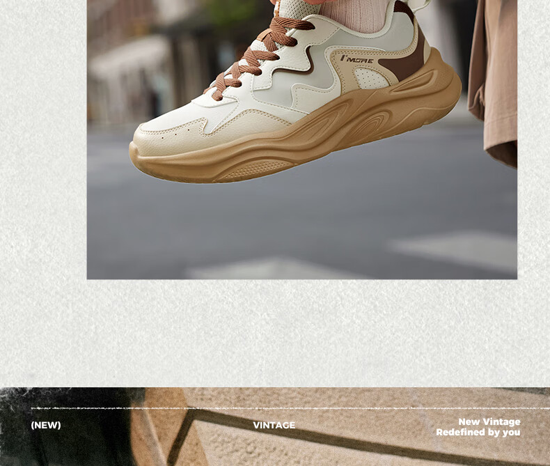 361° Men's Sports Shoes Horn Bag Height Increasing Retro Shock Absorption Running Casual Shoes Autumn Winter 672536781-2 4