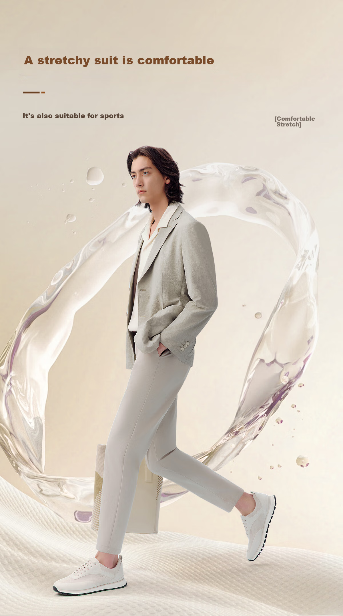Hodo Men's Suit, Machine Washable, Easy-Care Sun Protection Capsule Suit, Casual Men's Jacket with Capsule Storage Bag 9