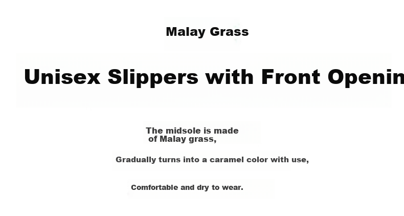 MUJI Malay Grass Slippers Open Toe Unisex Charcoal Gray Size 42 (260mm) 2