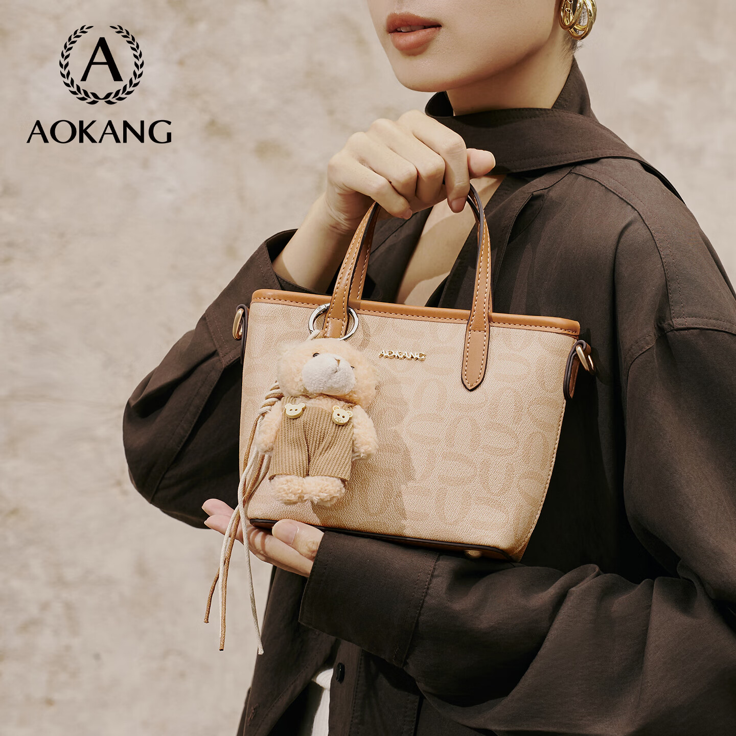 Aokang [Celebrity Style] Women's New Handheld Bucket Bag Fashion Crossbody Bag Birthday Gift for Girlfriend Wife