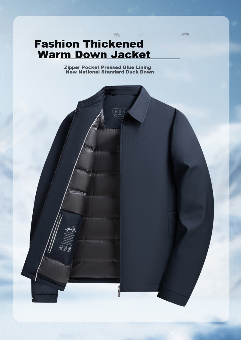 Yalu New National Standard Jacket Men's 2025 Autumn and Winter New Middle-aged and Elderly Warm Casual Dad Coat 2