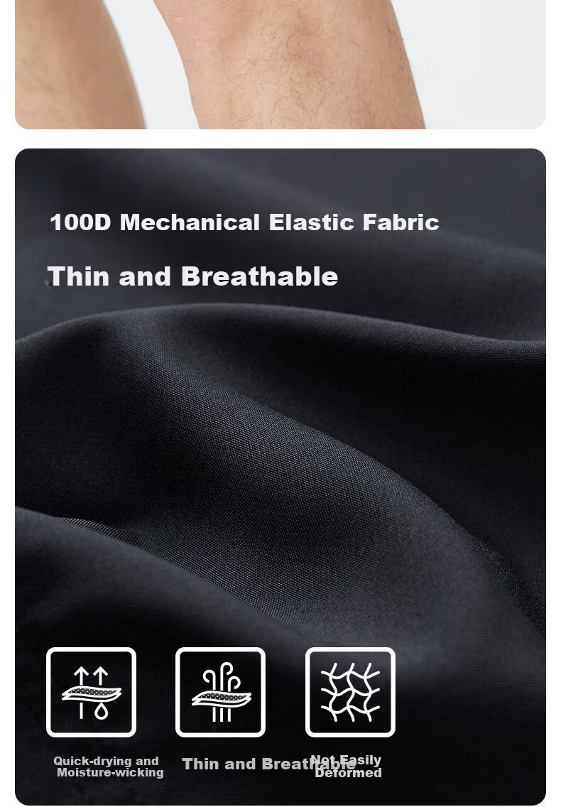 CAMEL Quick-Dry Breathable Shorts for Men And Women, Straight Loose Fit Outdoor Casual Sports Knee-Length Pants for Summer, Men's Size L 11