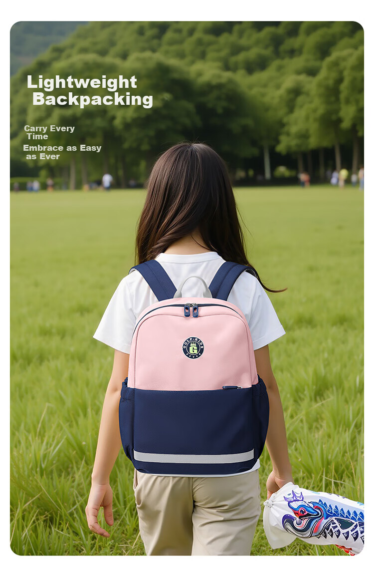 GOLF Elementary School Backpack, Lightweight Children's Shoulder Bag, for Grades 1-3, Outdoor Use for Boys And Girls, Preschool to Elementary Transition Backpack, for Travel And Field Trips 19