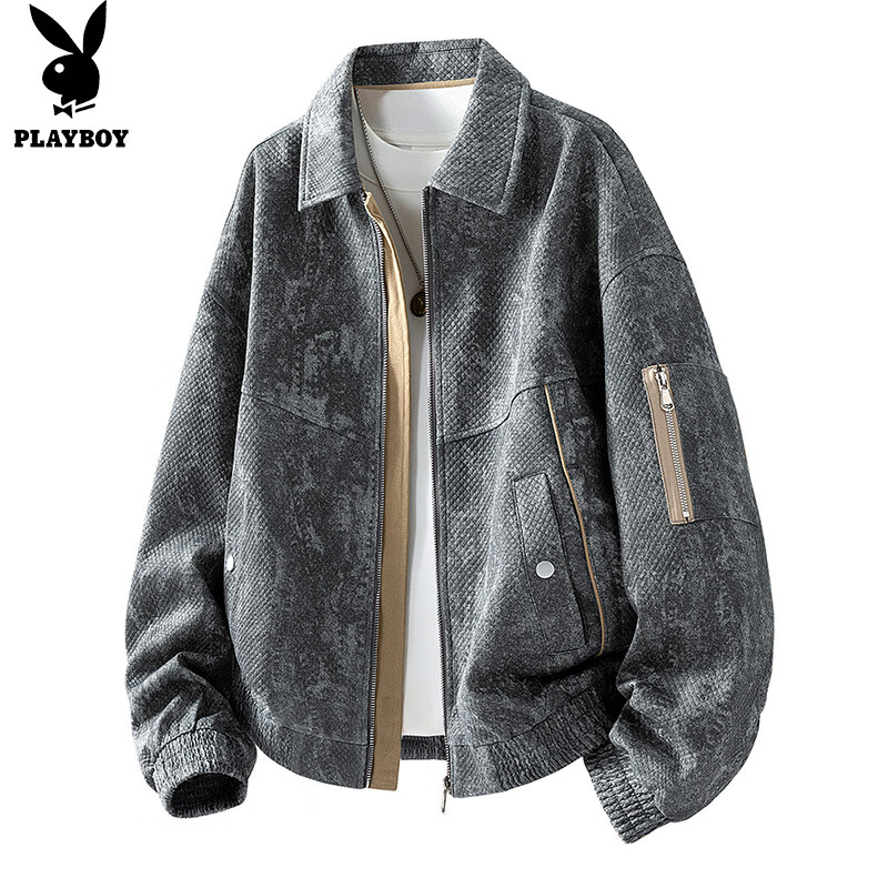 Мужская джинсовая куртка PLAYBOY, осень-зима, повседневная стильная джинсовая куртка