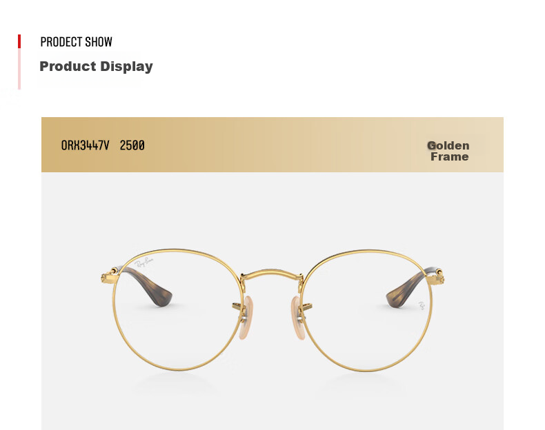 RayBan RayBan Myopia Glasses, Round Retro Frame, 0RX3447V 11