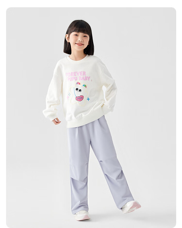 BALABALA Balaone Girls' Long Pants, Children's Trousers, Autumn Moisture-Wicking Paratrooper Pants, 208325108007 6