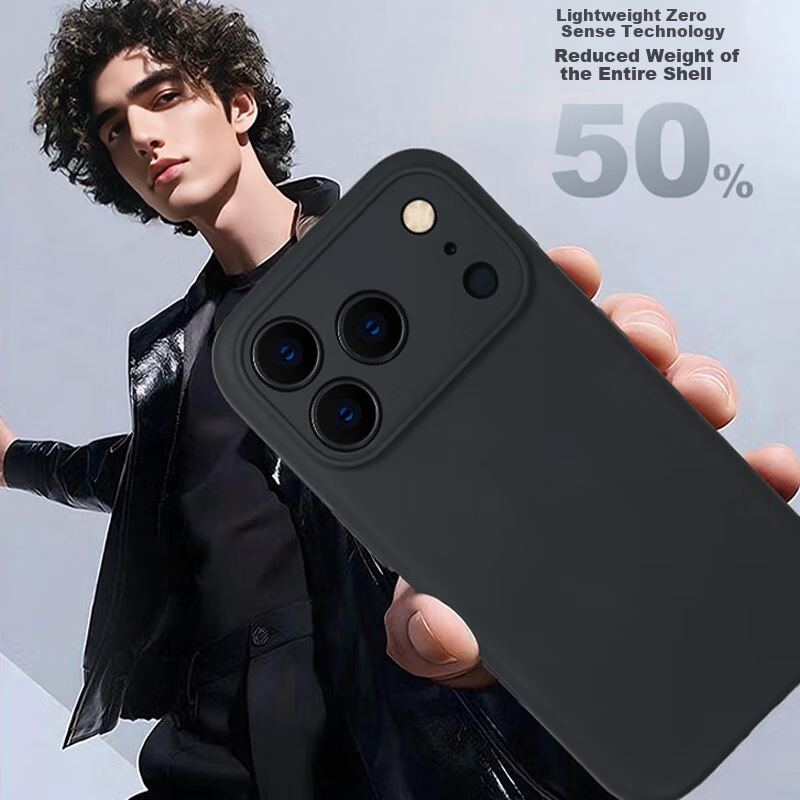 Силиконовый чехол Sihuanke для Apple iPhone 17 Pro Max, премиальное качество, защитный чехол со встроенной кнопкой AI, серый
