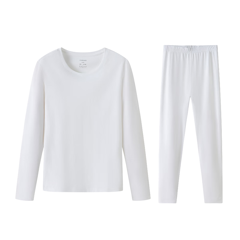 Yiershuang [80s 100% Pure Cotton] Premium Thermal Underwear Set for Men, Crew Neck Autumn Top and Bottom Gift Box Set