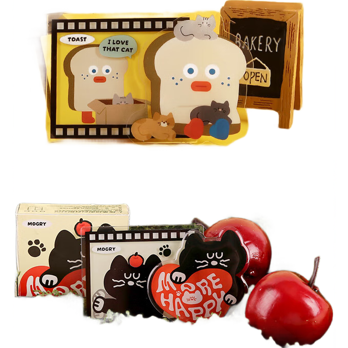 Kinbor Xbrunch Brother Collaboration 3D Strong Magnetic Blind Box Fridge Magnet Creative Cartoon Strong Magnetic Decoration - BB Memory Fragment