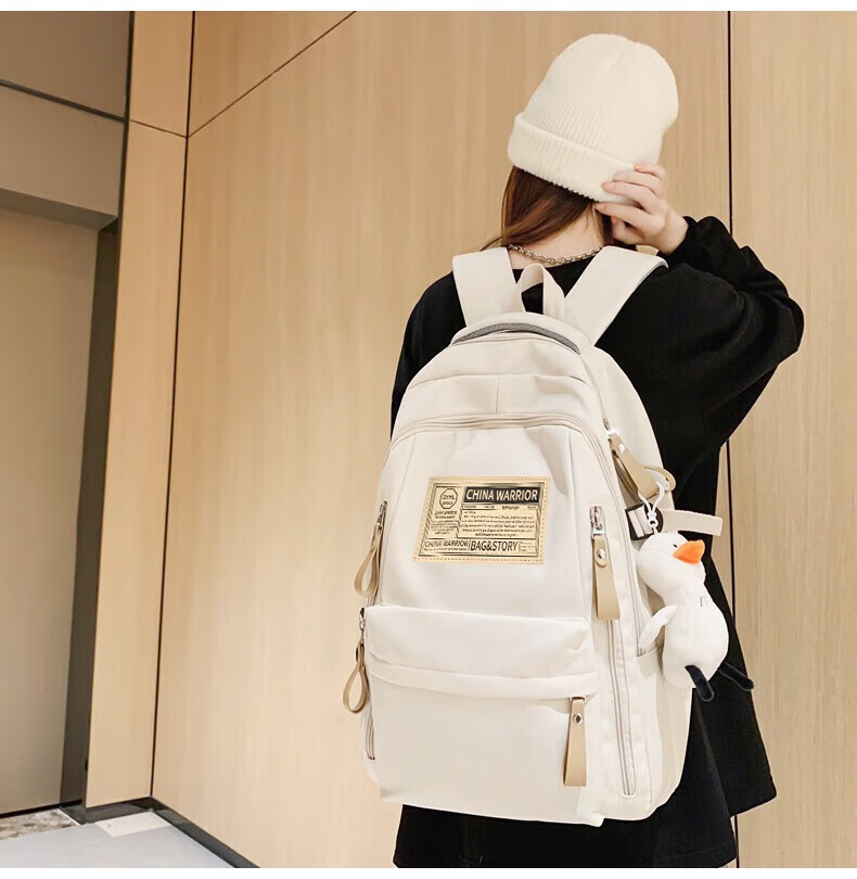 Huili Backpack for Women, College Students, High School Students, Teenage Girls, Casual Simple Lightweight Large Capacity Backpack for Me 6