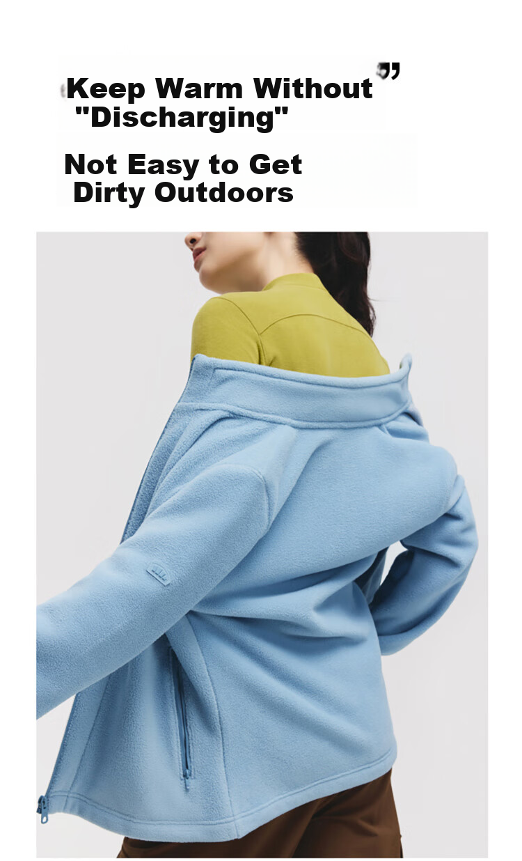 Beneunder Women's Fleece Jacket, Early Autumn New Style, Sherpa Casual Fleece Inner Layer, Outdoor Windproof Thin Jacket PM028 20