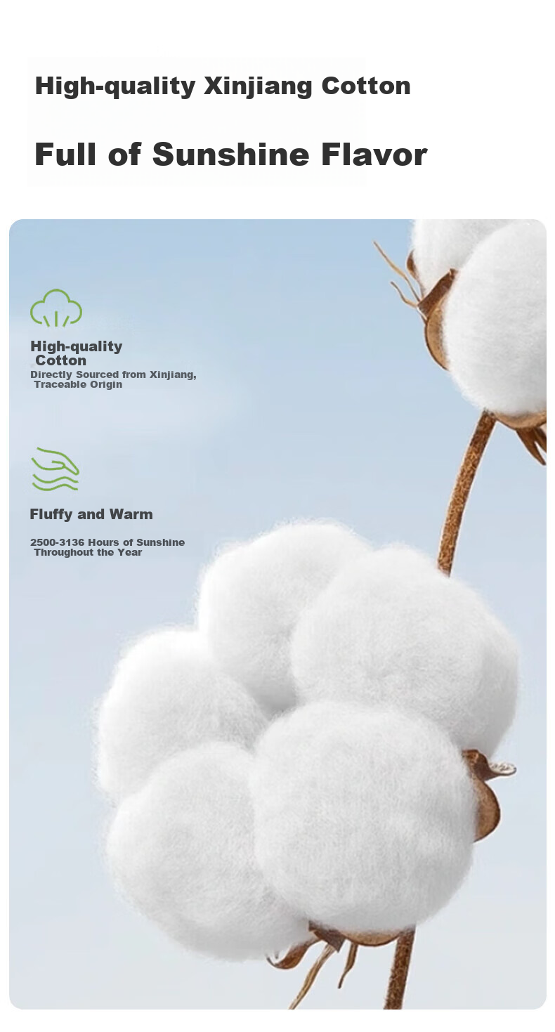LOVO Luolai Class A Antibacterial And Anti-Mite All-Cotton Xinjiang Cotton Spring And Autumn Quilt, 5 Jin (2.5 Kg), 200*230cm, White 5