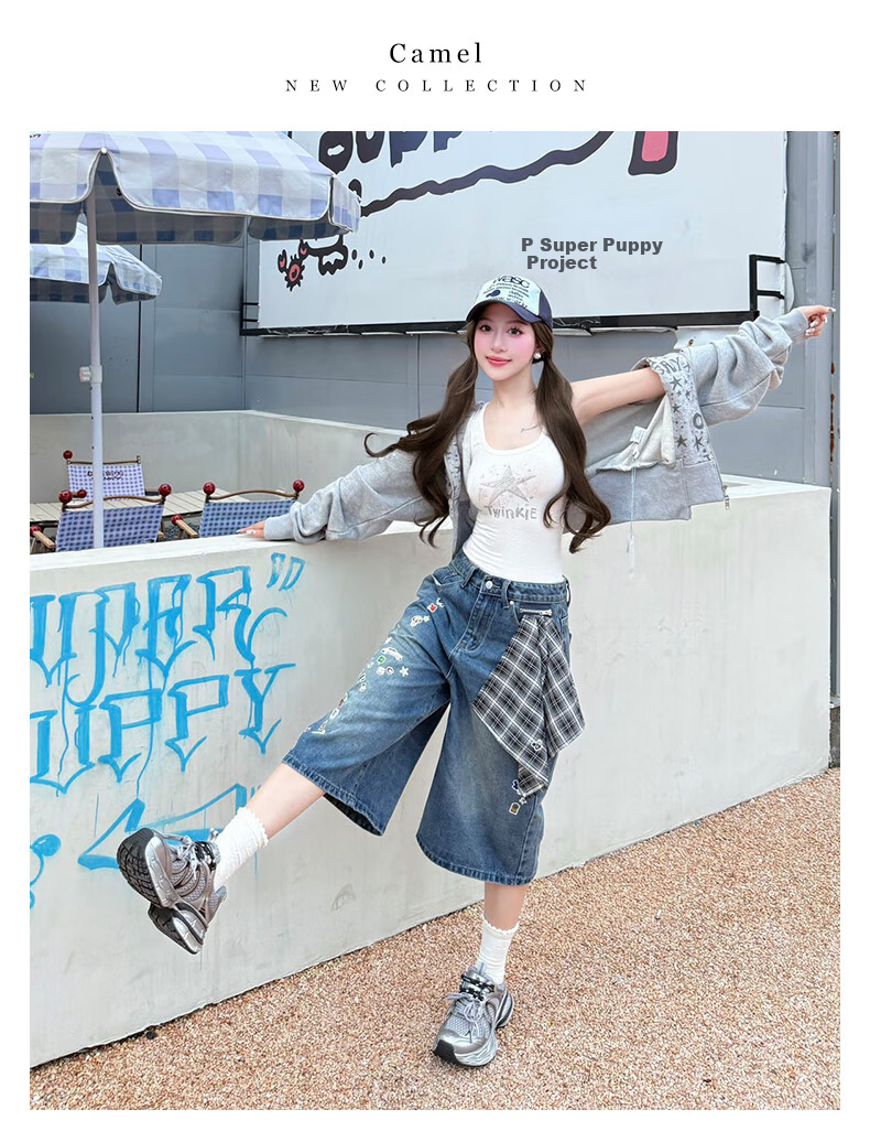 CAMEL [Dilireba's Same Style] Silver Moon 2nd Generation Dad Shoes Women Casual Shoes L25A283148 Gray/Silver 36 2