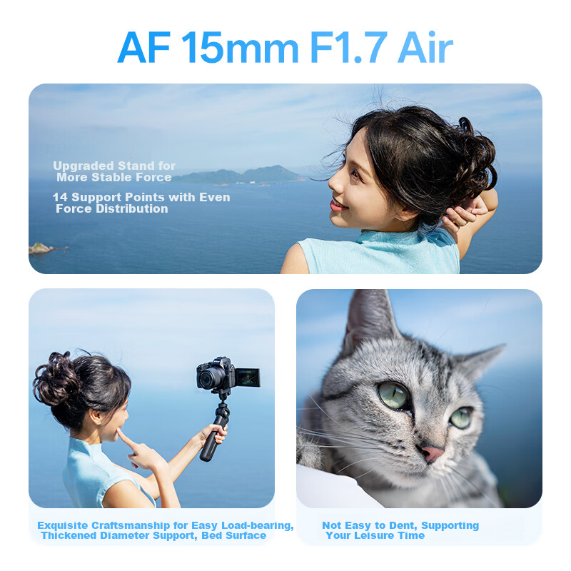 VILTROX AF 15mm F1.7 E Sony Large Aperture Auto Focus Wide-Angle Prime Lens for A6400, FX30, A6700, ZV-E10II Mirrorless Cameras