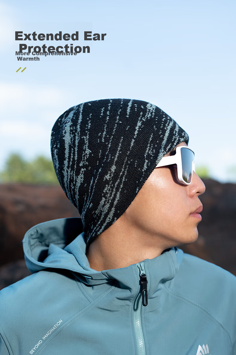 AONIJIE Outdoor Wool Knit Hat, Winter Windproof Cycling Hiking Warm Ski Hat, Cold-Proof Knitted Cap for Wome 6