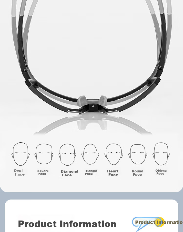Move Iron Cycling Glasses Photochromic Sunglasses Outdoor Smart Light-Sensing Protective Eyewear for Men And Women, Day And Night Use, Windproof And Dustproof Black 5