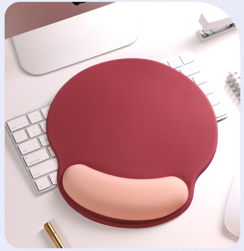 Cat Box Candy Color Wrist Rest Mouse Pad Office Keyboard Wrist Support Cute High-Value Mouse Pad - Wine Red Keyboard Wrist Rest 3