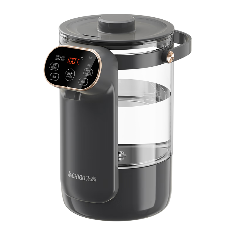 CHIGO Electric Thermos Water Boiler Multi-Temperature Household Desktop Small Drinking Water Heater 3L Large Capacity Glass Kettle RC-K30A